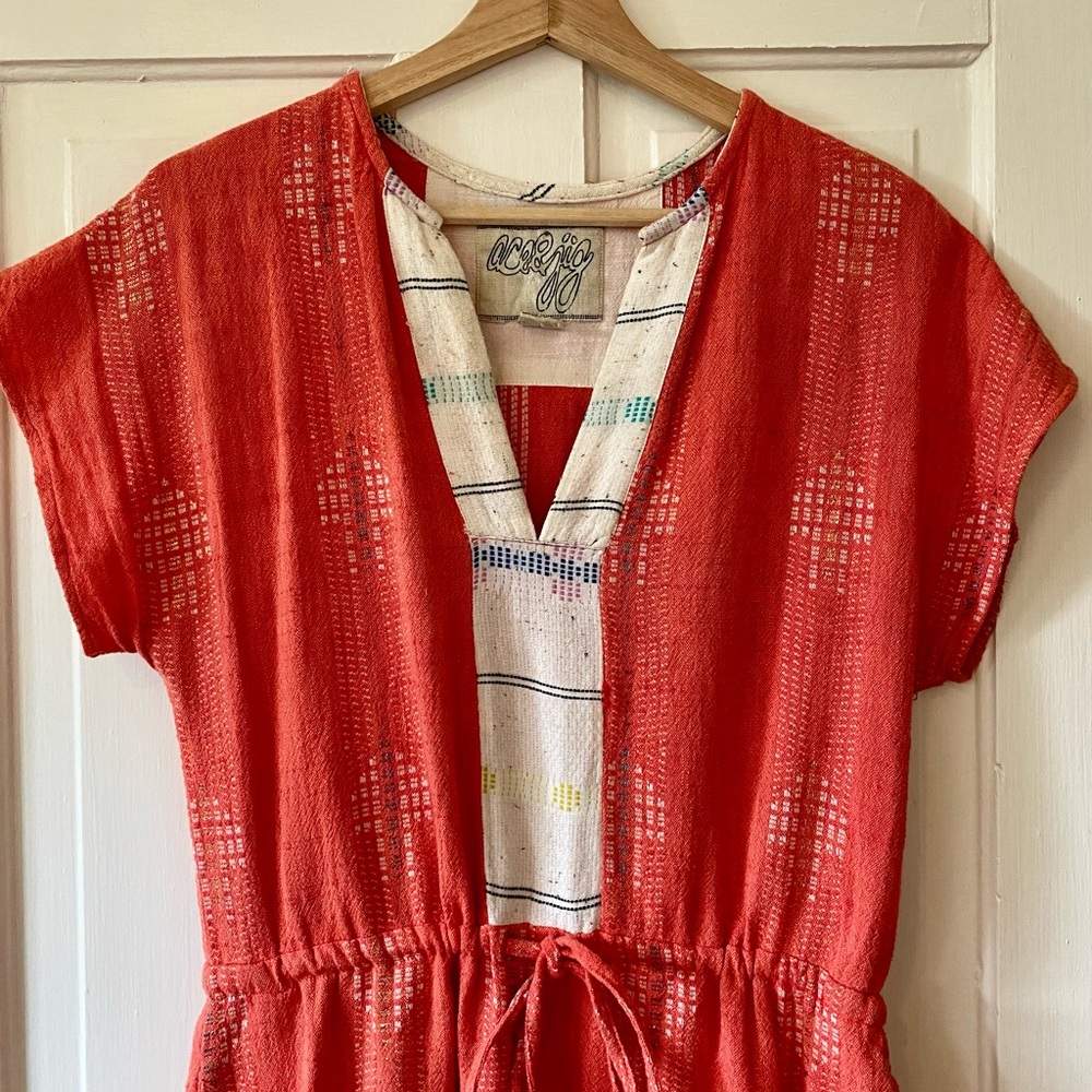 Ace & Jig drawstring waist midi-dress. Size small.
